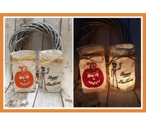 Stickserie ITH - Lichtbeutel Halloween